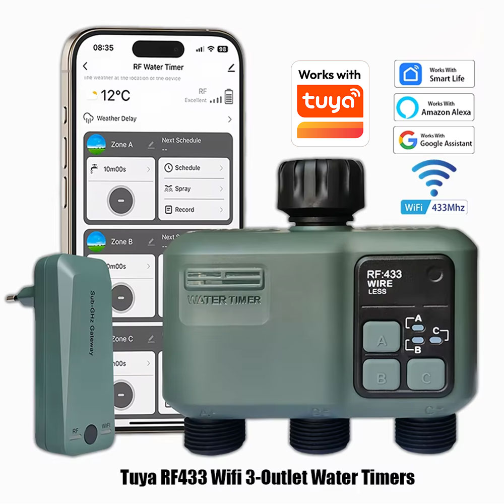 Smart Garden Watering Can - 2025 Tuya Wifi+RF433 Smart Garden Sprinkler