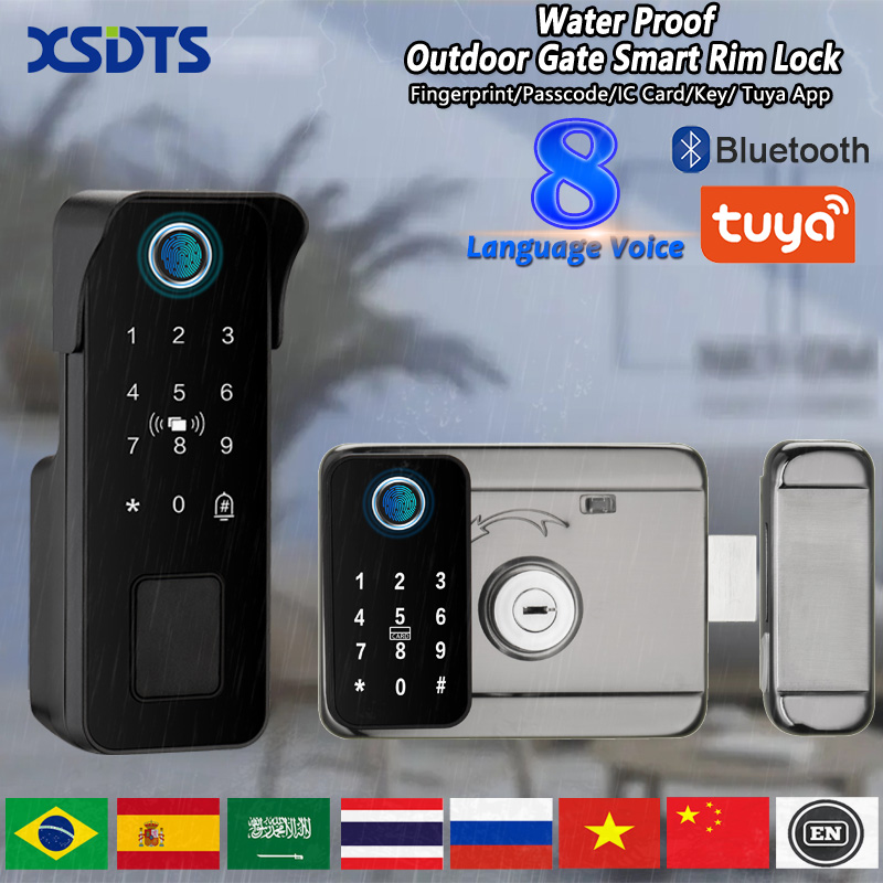 App Smart Garden - Waterproof Smart Door Lock Fingerprint Outdoor