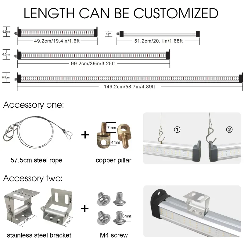 lm301h lm301b hydroponic full  - đánh giá và giá Led Plant Light Strip