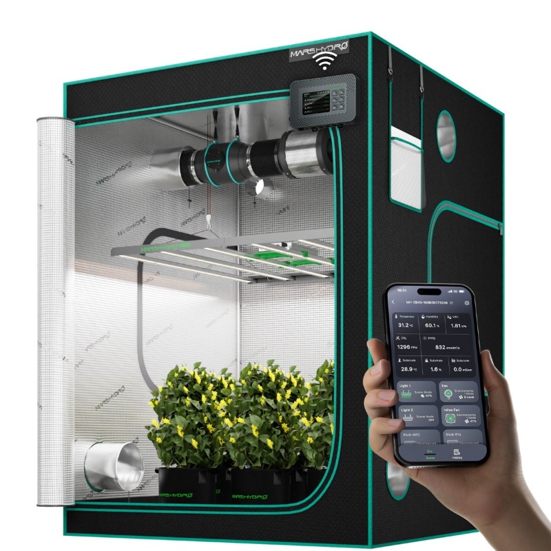 480W 4x4ft 120x120cm FC4800 EV - đánh giá và giá Grow Tent Complete Kit
