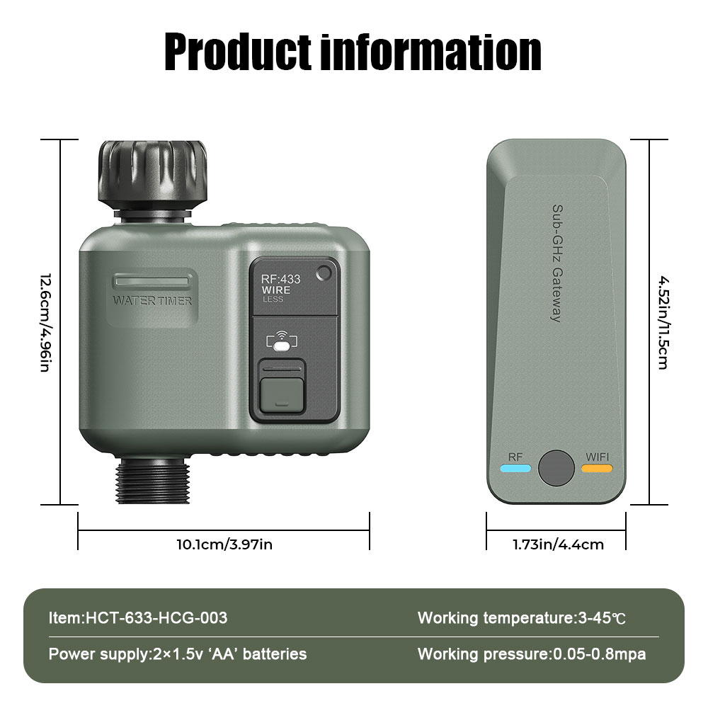 Tuya WiFi+RF433 Smart Garden S - đánh giá và giá Smart Garden Watering Can