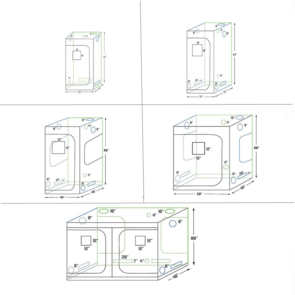 LED Grow Plant Grow Tents Indo - đánh giá và giá Grow Tent Complete Kit