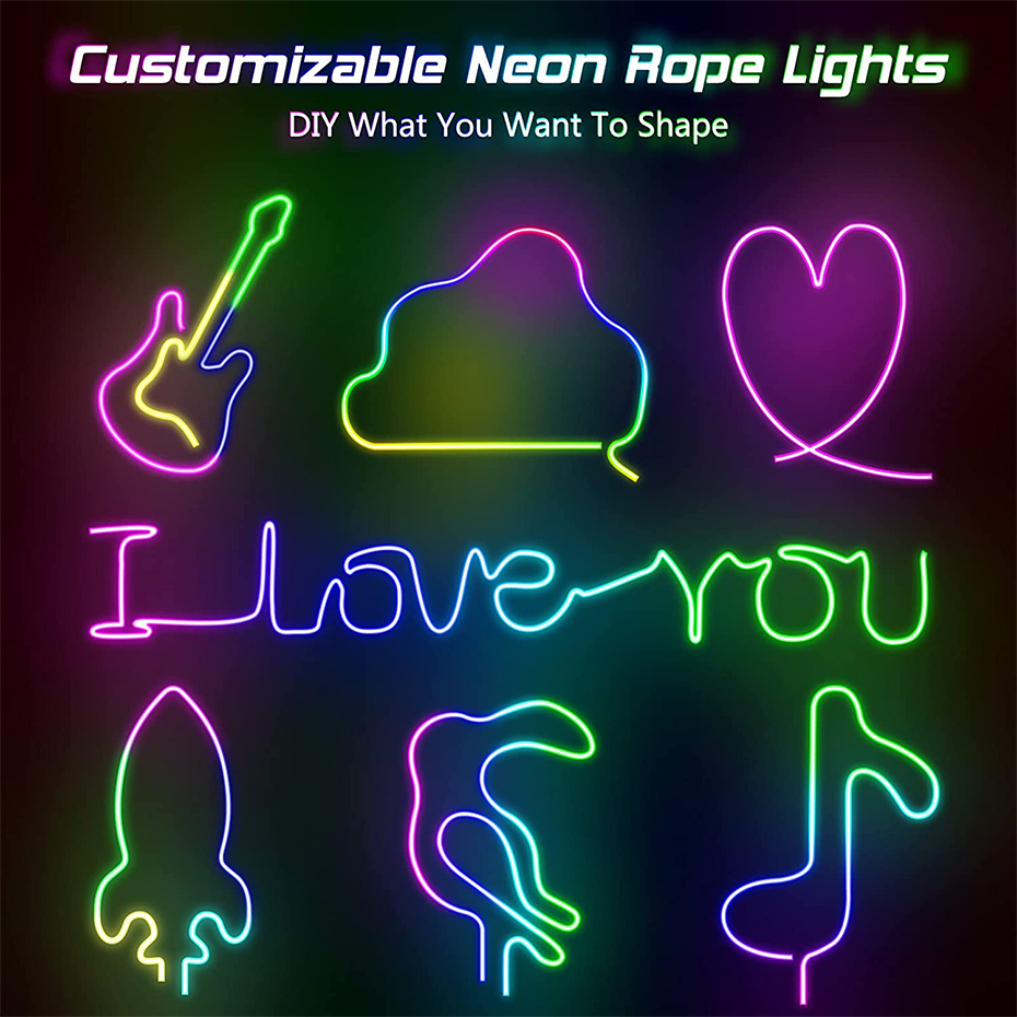 RGBIC LED Neon Strip 12V 96LED - đánh giá và giá App Smart Garden
