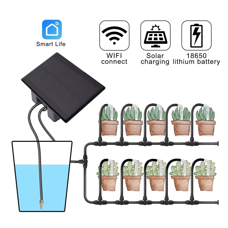 WIFI Solar Automatic Watering  - đánh giá và giá Smart Garden Watering System