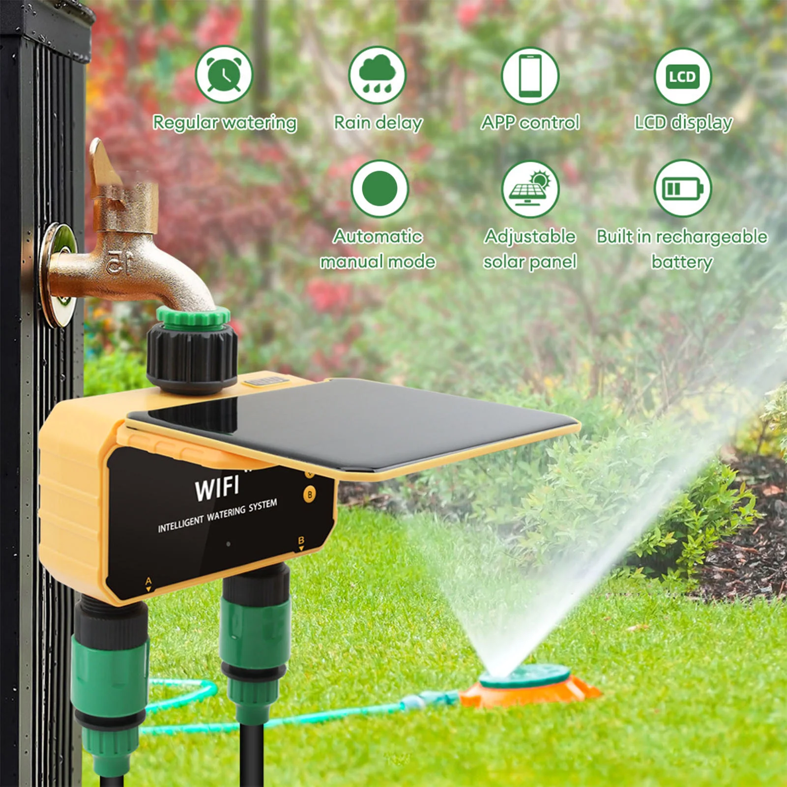 Solar WiFi Smart Irrigation Ti - đánh giá và giá App Smart Garden