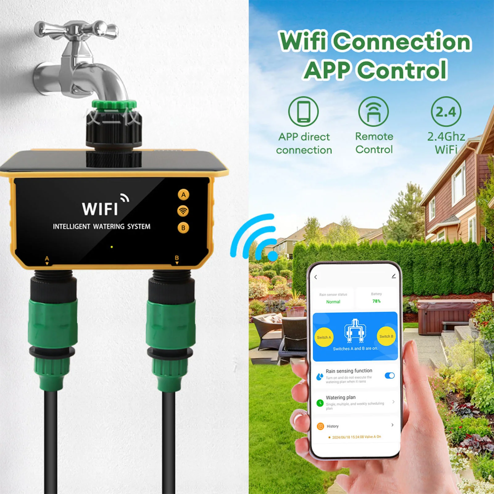Solar WiFi Smart Irrigation Ti - đánh giá và giá App Smart Garden