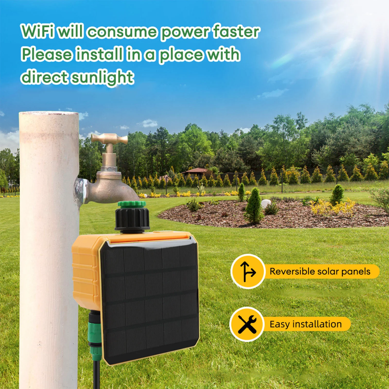 Solar WiFi Smart Irrigation Ti - đánh giá và giá App Smart Garden