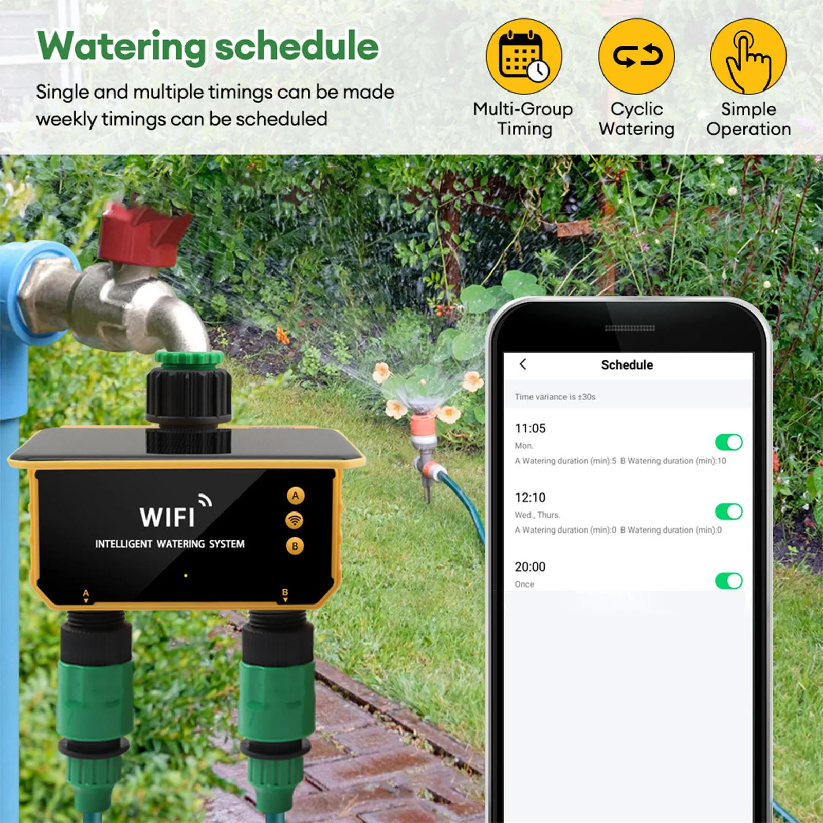 Solar WiFi Smart Irrigation Ti - đánh giá và giá App Smart Garden