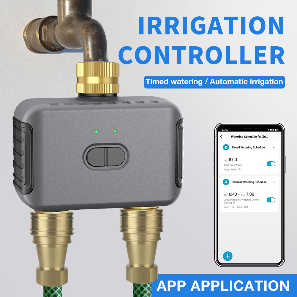 Tuya 2 Zone Watering Timer Gar - đánh giá và giá Smart Garden Watering System